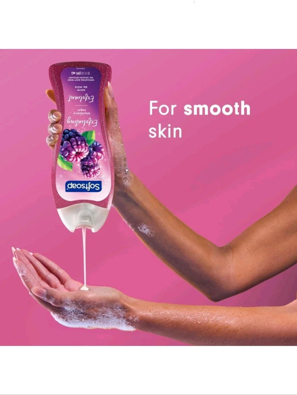 ⭐4/$15 Softsoap Exfoliating Body Wash Blackberry Sugar